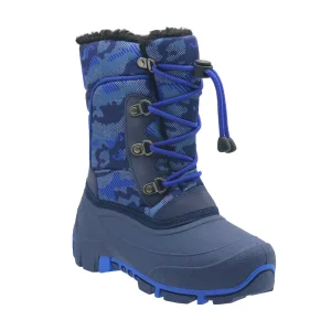 YLK440 Customized Fashion Blue Outdoor Thermal Warm Kids Waterproof Children’s Winter Snow Boots for Boys
