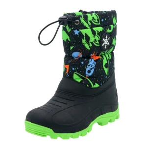 YLS610 Customized Mid Calf Thermal Outdoor Anti slip Unisex Warm Waterproof Children’s Snow Boots for Kids