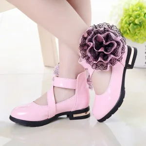 YSJ NPF Flat Shoe Kids Shoe Girl Dress Shoe Children’s Shoe Enfant Mary Jane Formal Shoe Trendy Shoe Leather Shoe Baby Girl Shoe