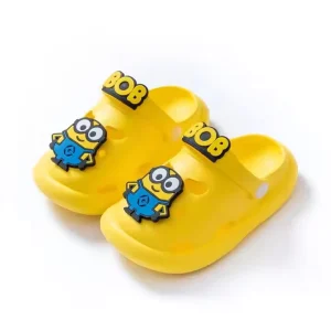 Yellow Cartoon Garden Shoes Soft Slippers for Kids Outdoor EVA Slippers for Children