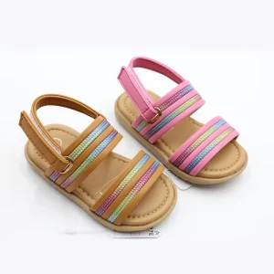 Yiwu Factory Girls Summer Sandals Woven Strap Kids Sandals Soft Toddler Kids Sandals for Slippers Outdoor