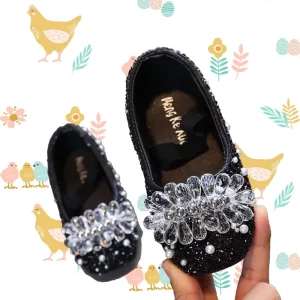 Yiwu Yiyuan Garment Shoes for Kids Girls 6 to 10 Years Kids Shoes Girls New Style Black Girls Kids Summer Shoes