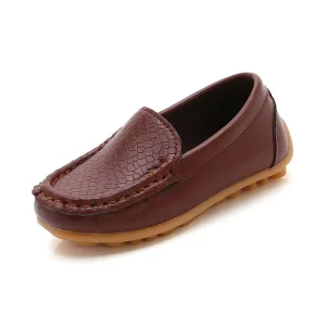Zapatos Para Bebe Little Kid Boys Girls Soft Slip on Loafers Dress Flat Shoes