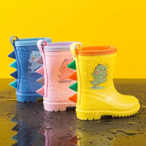 custom children’s dinosaur rain boots soft and comfortable essential for outdoor camping